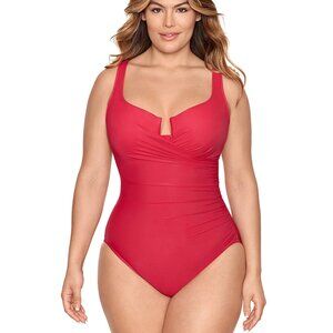 Miraclesuit Grenadine Escape Underwire Plus Size One-Piece Swimsuit Size 24W